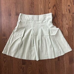 Old Navy mint green pinstripe pleated skirt, size 8